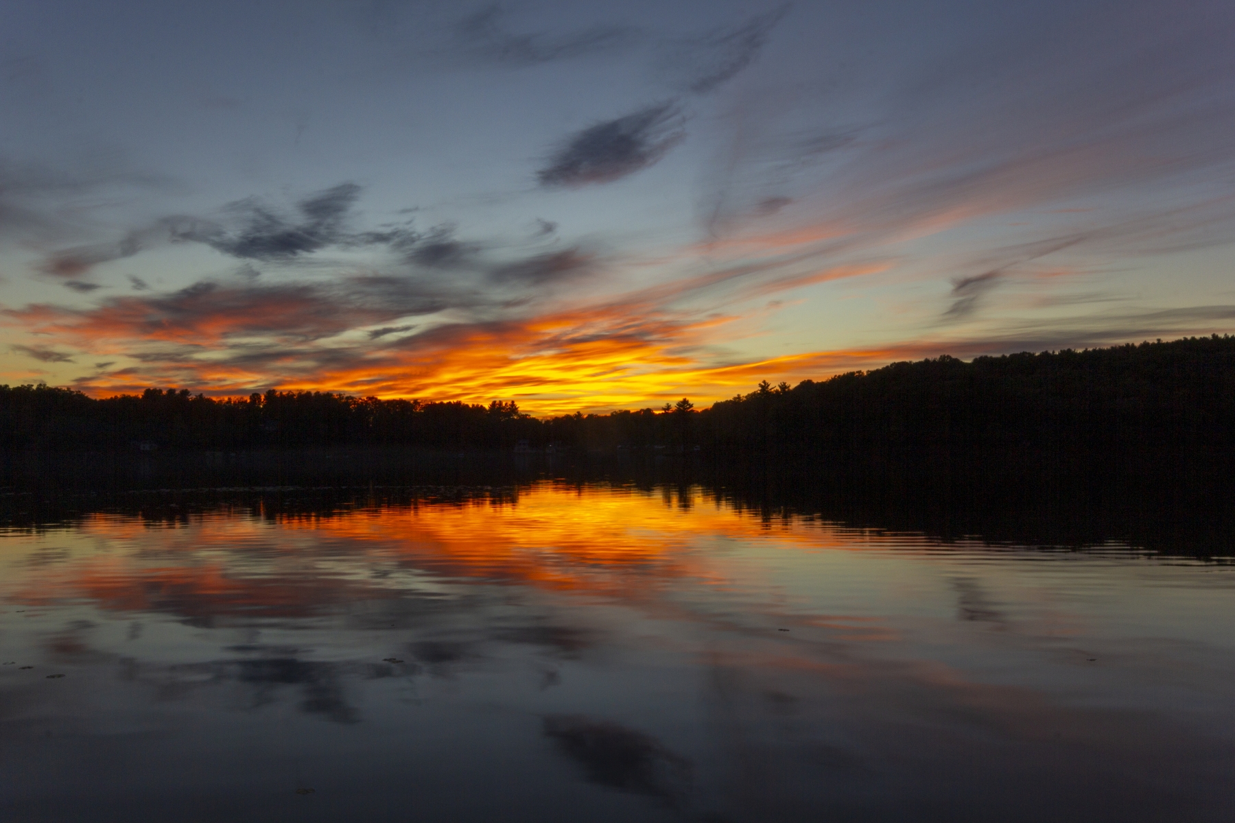 Sunset, Lake Hortonia, Vermont